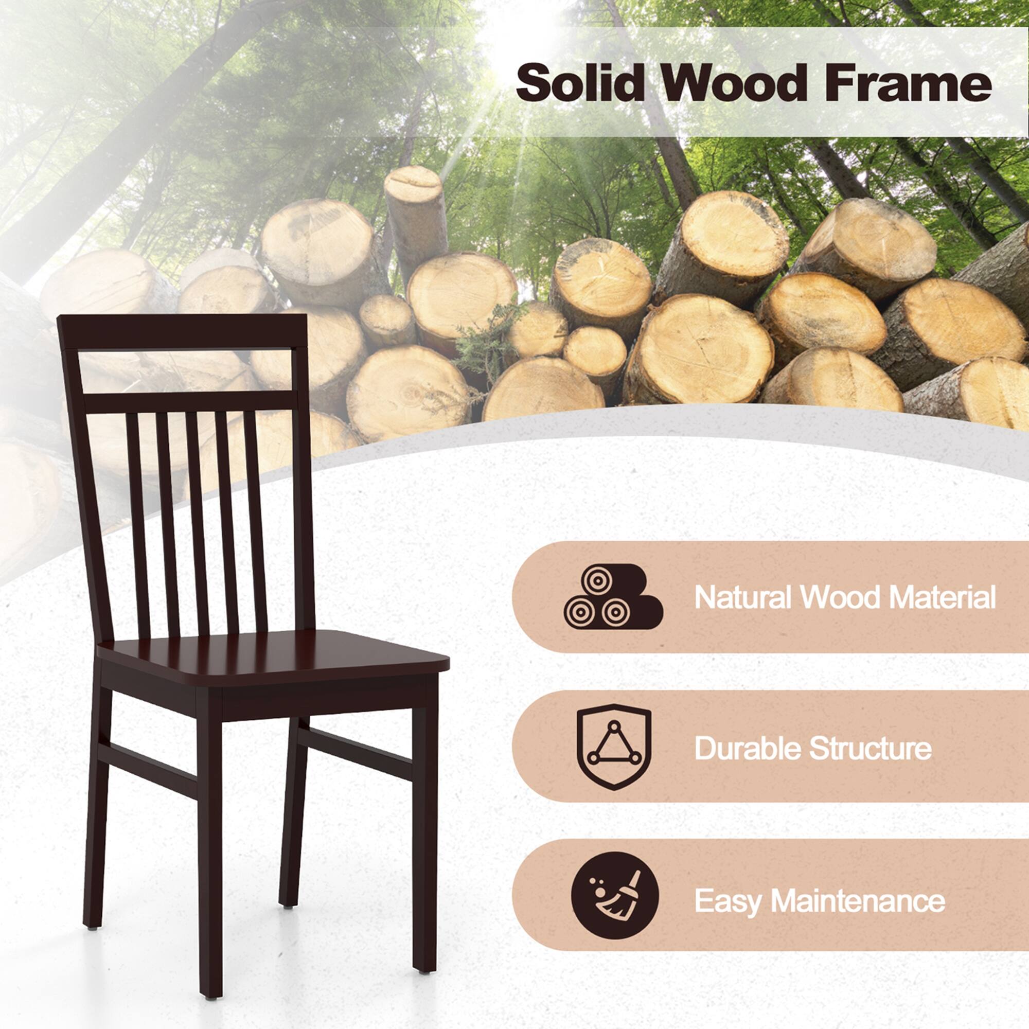 Solid Wood Frame

- Natural Wood Material
- Durable Structure
- Easy Maintenance