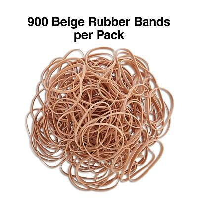 900 Beige Rubber Bands per Pack