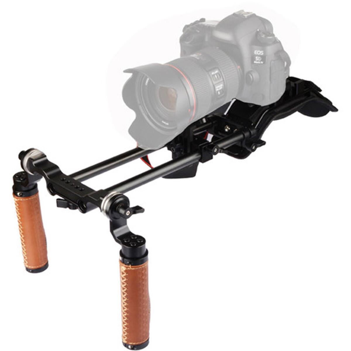 Alt View 5. CAMVATE - CAMVATE DSLR Shoulder Mount Rig w/Manfrotto QR Base Plate and Dual Handgrip.