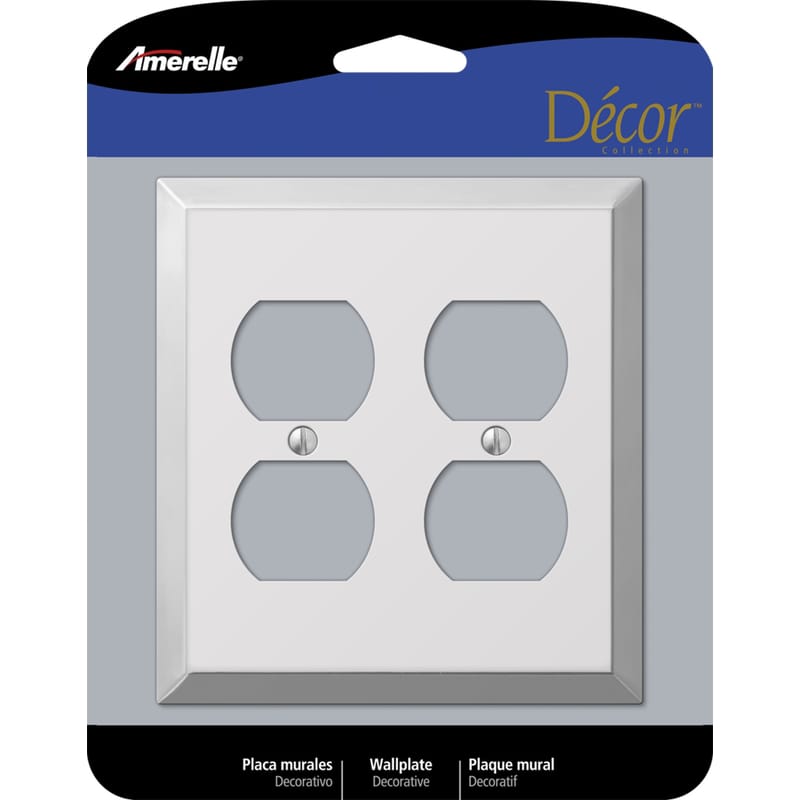AMERELLE - Century Polished 2 gang Stamped Steel Duplex Wall Plate 1 pk - Chrome price history on PriceWatchPro