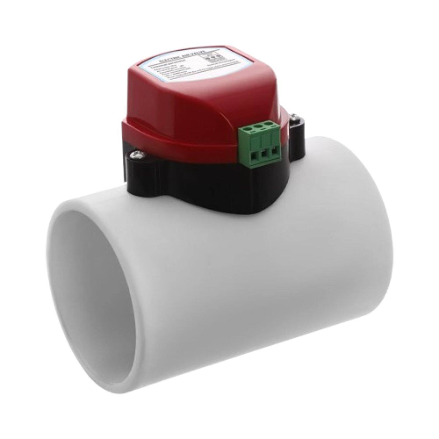 Front. Home Collection - 12V PVC Motorized Air Valve – HVAC Electric Duct Damper / Shut-Off Damper (0.2㎡ / 2.15 ft²).