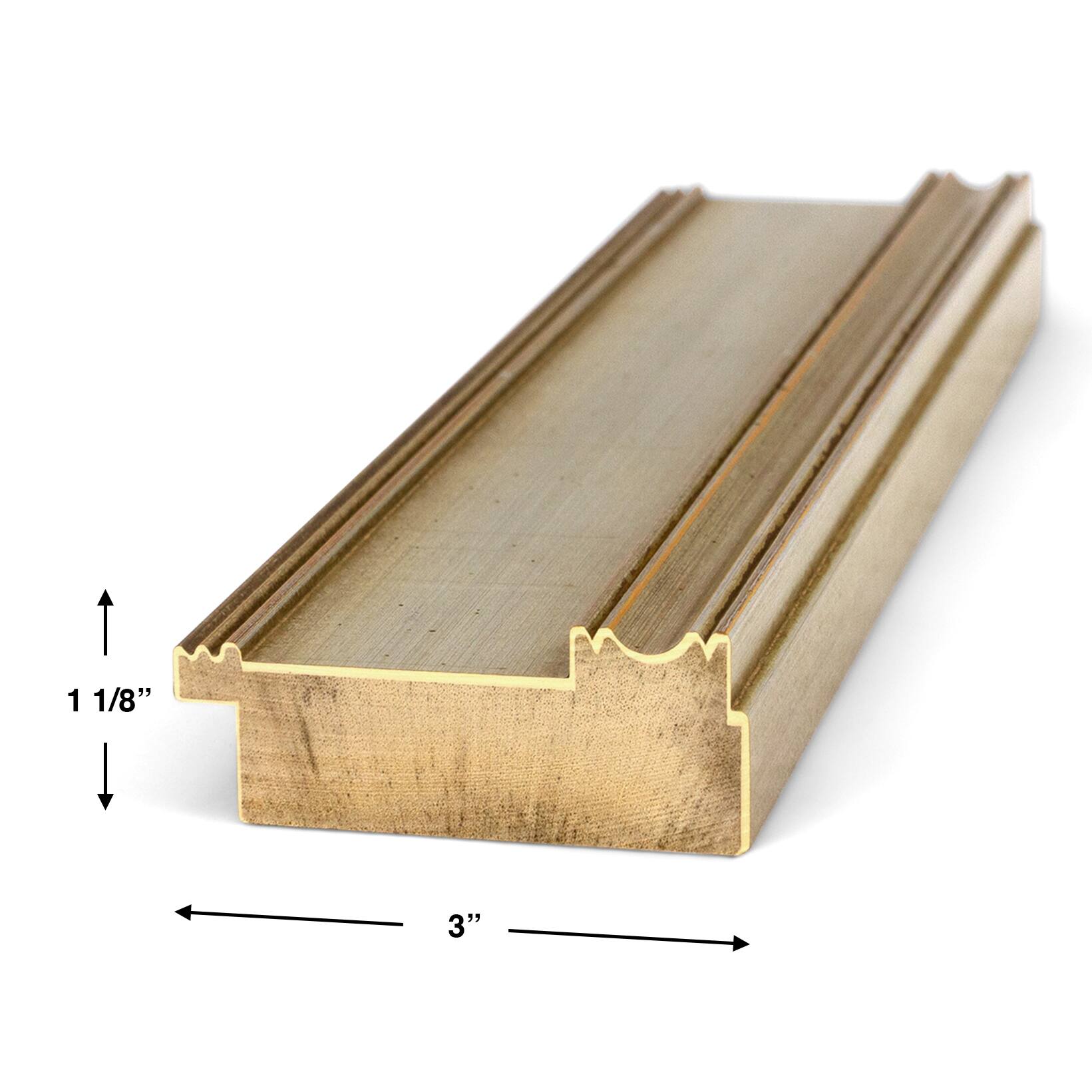 Alt View 16. Deco TV Frames - Premiere Bezel for Samsung the Frame TV - 32" - Champagne.