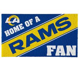 Evergreen Enterprises - Los Angeles Rams 16" x 28" Coir Logo Doormat - Multicolor