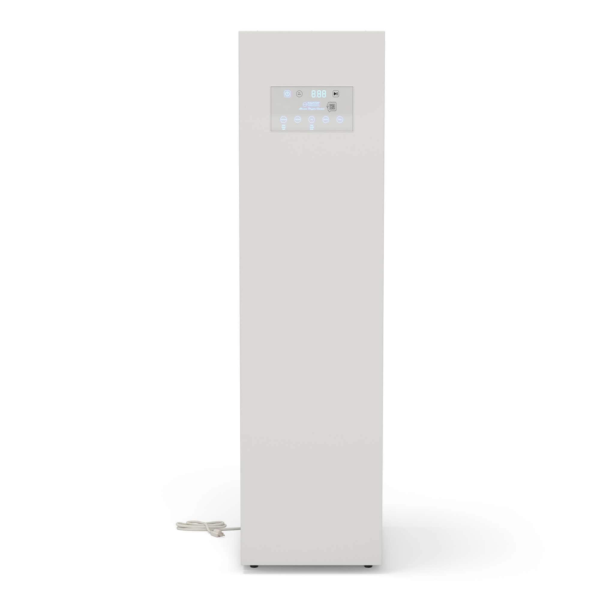 Front. Equator - Equator SDC 760 7.6cf Smart Steam Closet Dryer 4 Moving Hangers Quick20 Refresh Sanitize Deodorize Garment Care - White.