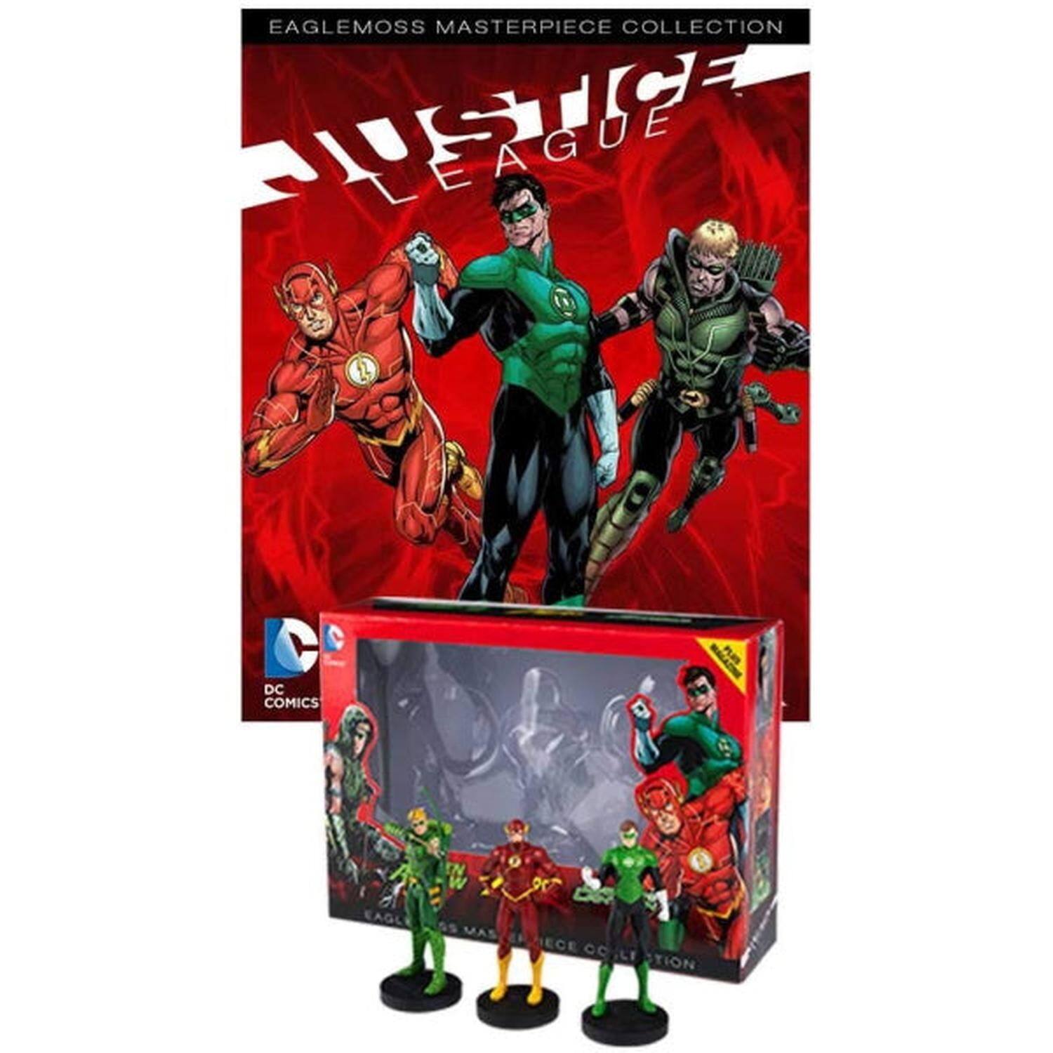 Eaglemoss DC Masterpiece Collection: Justice League Figurine Set - Flash, Green Lantern, Green Arrow