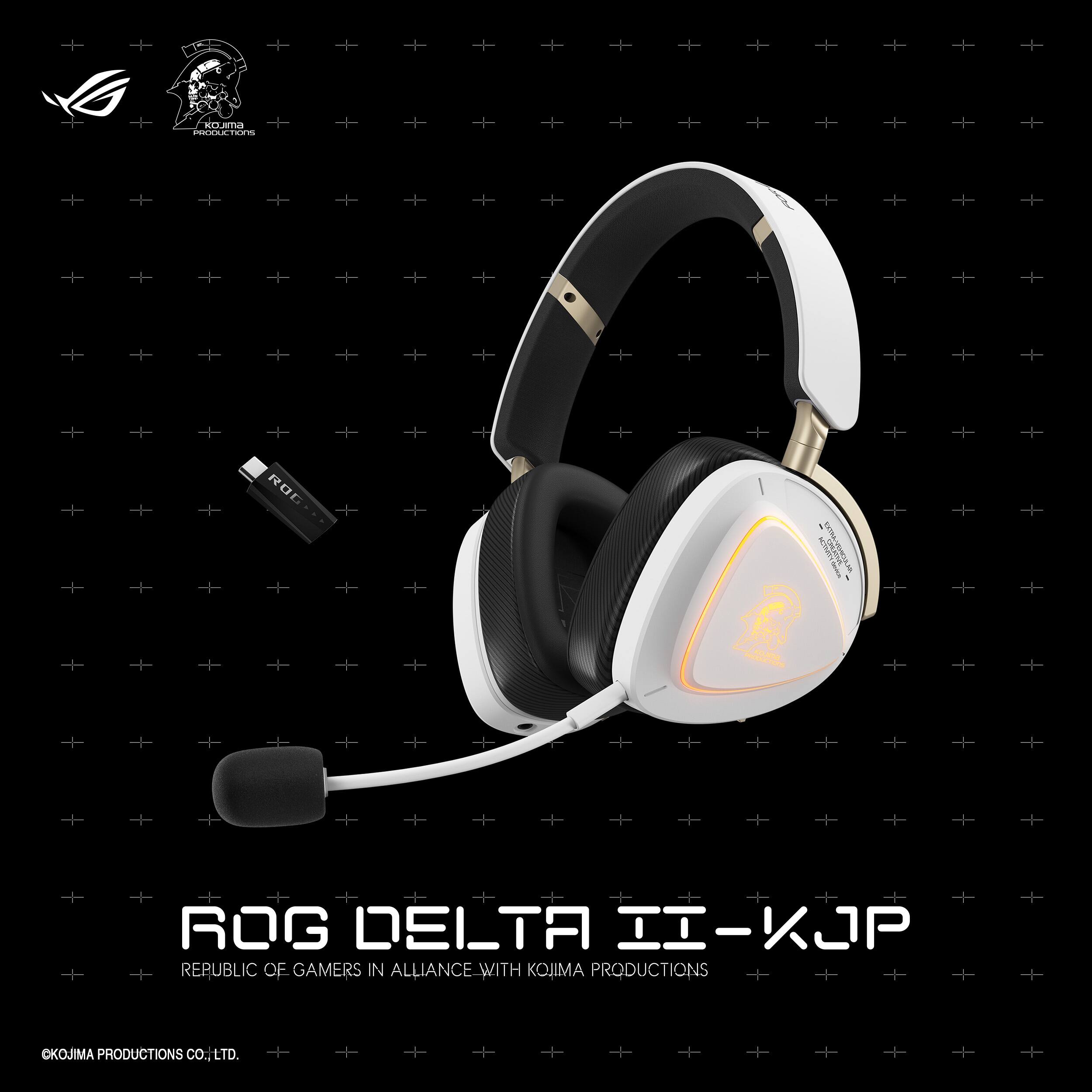ROG DELTA II - KJP  
REPUBLIC OF GAMERS IN ALLIANCE WITH KOJIMA PRODUCTIONS  
©KOJIMA PRODUCTIONS CO., LTD.