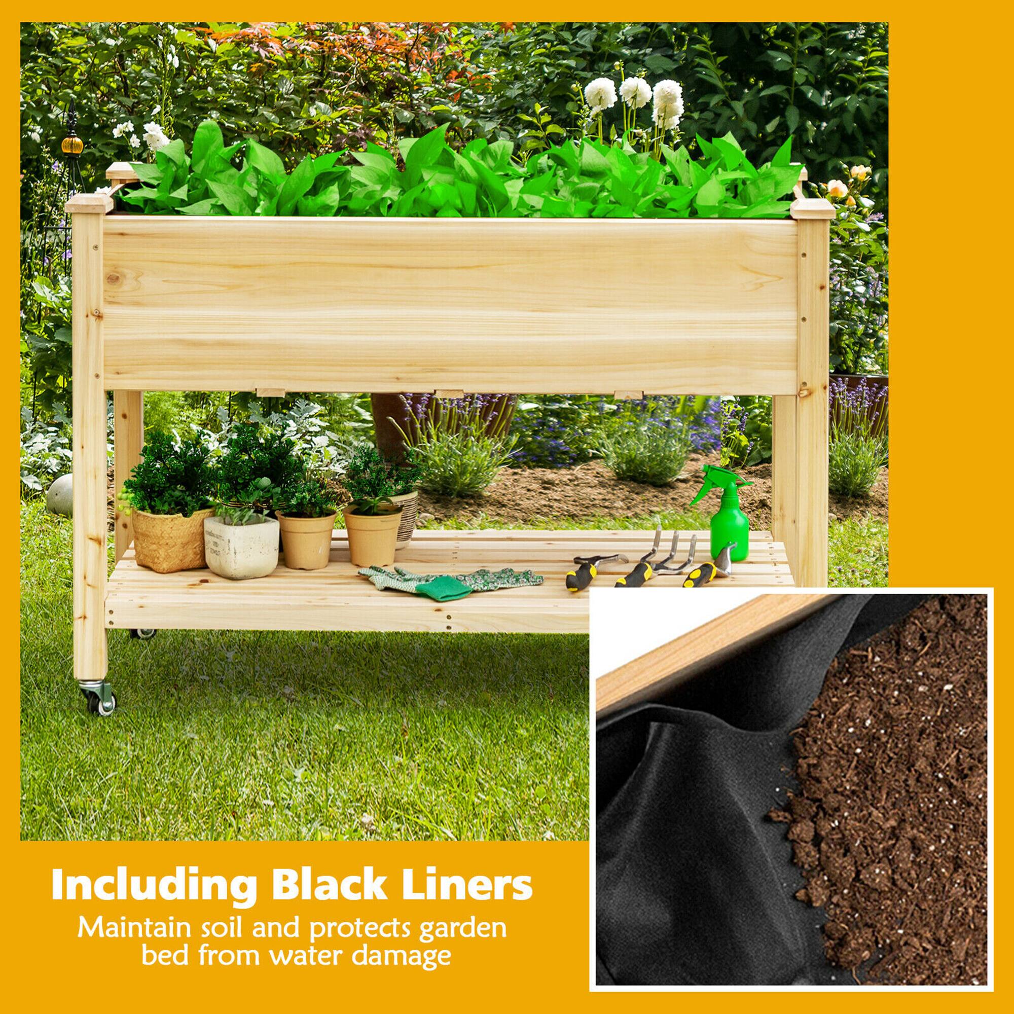 Including Black Liners  
Maintain soil and protect garden bed from water damage