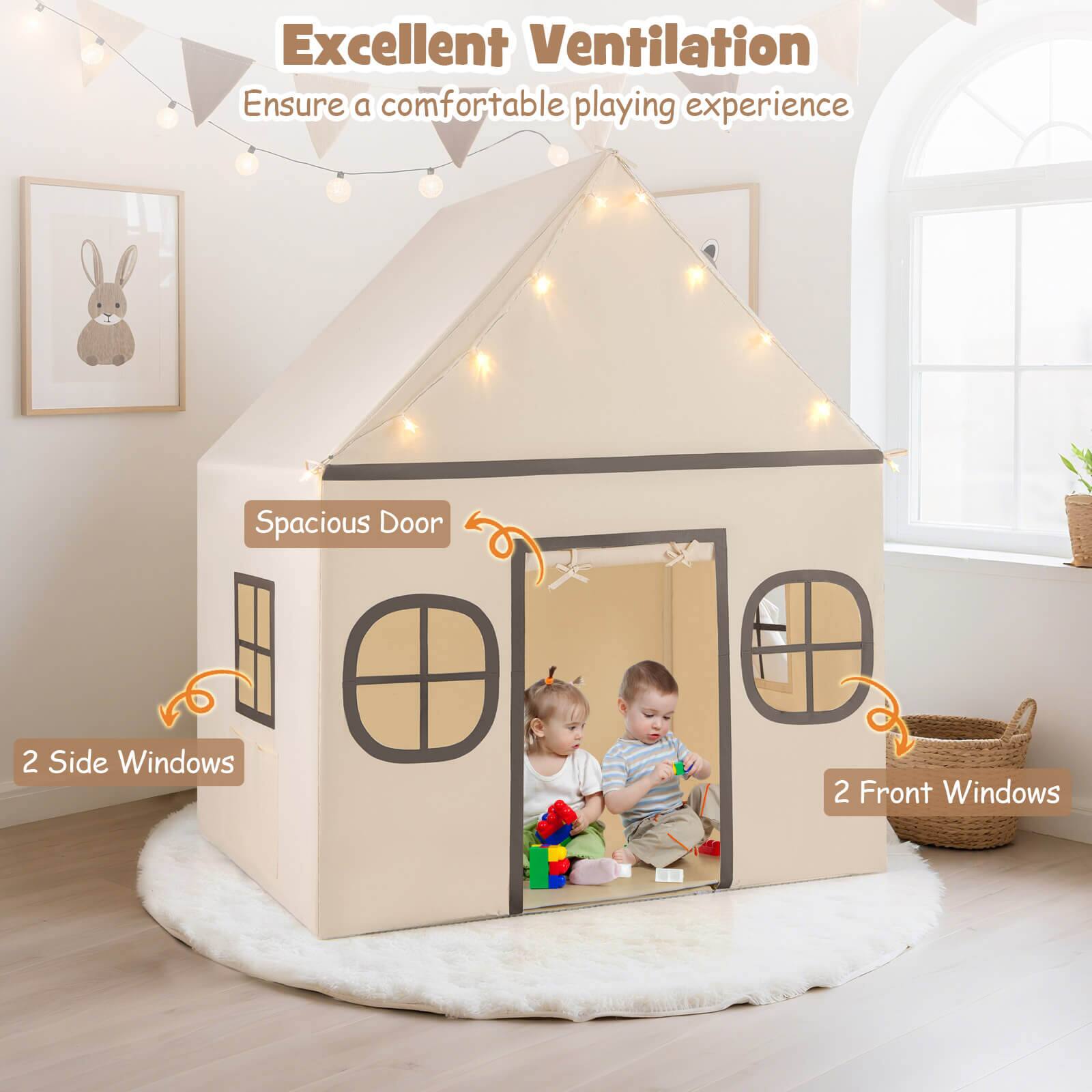 Excellent Ventilation  
Ensure a comfortable playing experience  

Spacious Door  

2 Side Windows  

2 Front Windows