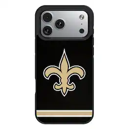 Keyscaper - NFL - New Orleans Saints Bump Case with 8.2ft Drop Protection - 14 Pro Max - Multicolor