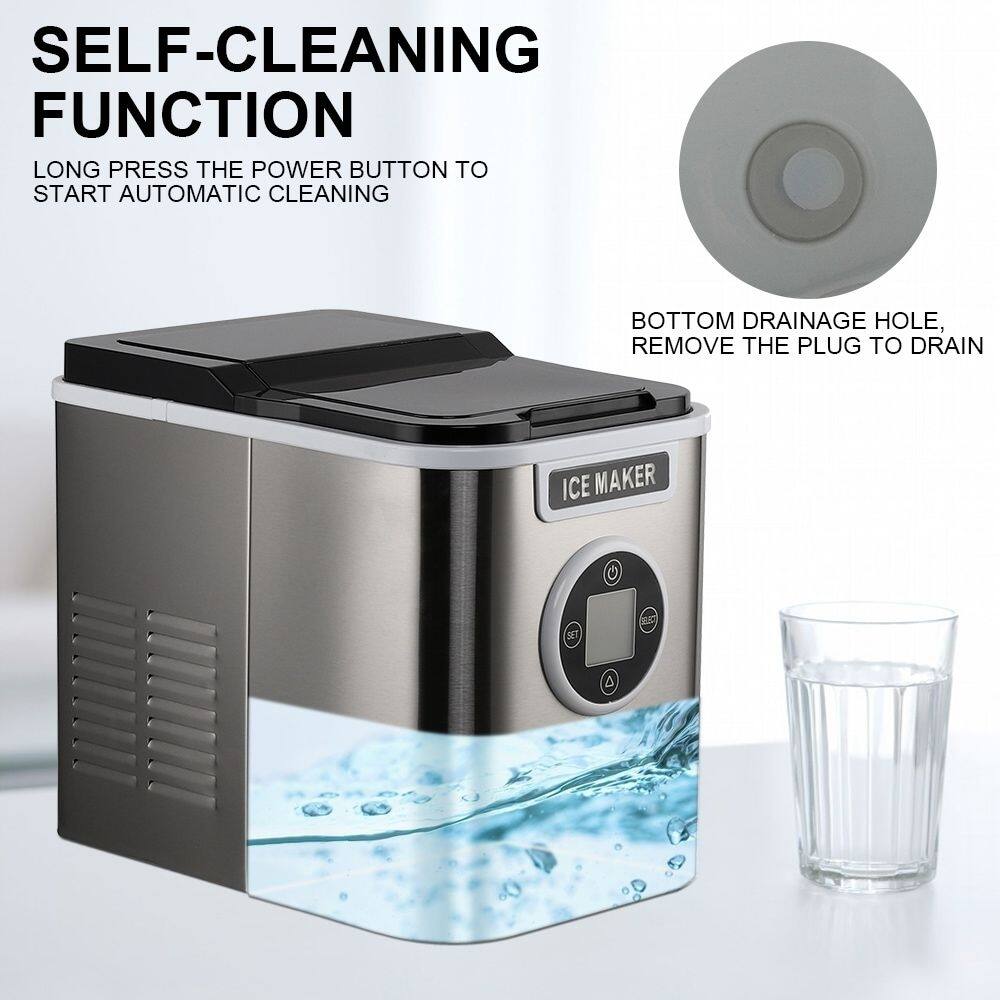SELF-CLEANING FUNCTION  
LONG PRESS THE POWER BUTTON TO START AUTOMATIC CLEANING  
BOTTOM DRAINAGE HOLE, REMOVE THE PLUG TO DRAIN