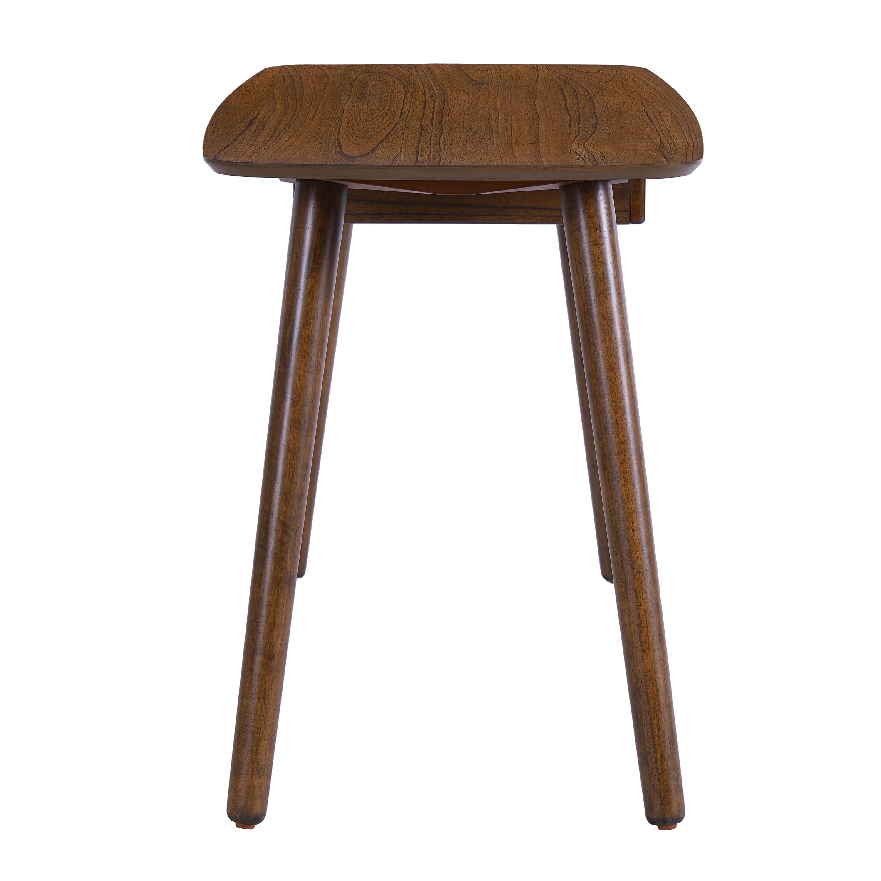 Alt View 5. Tiramisubest - Study Computer Desk,Office Desk,Study Table,Writing Desk with Drawer for Home,Office Modern Furniture,Walnut Color - Walnut.