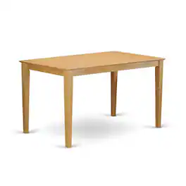 FurniFact - Elegant 60-Inch Counter Height Solid Wood Dining Table – Farmhouse Style - Oak