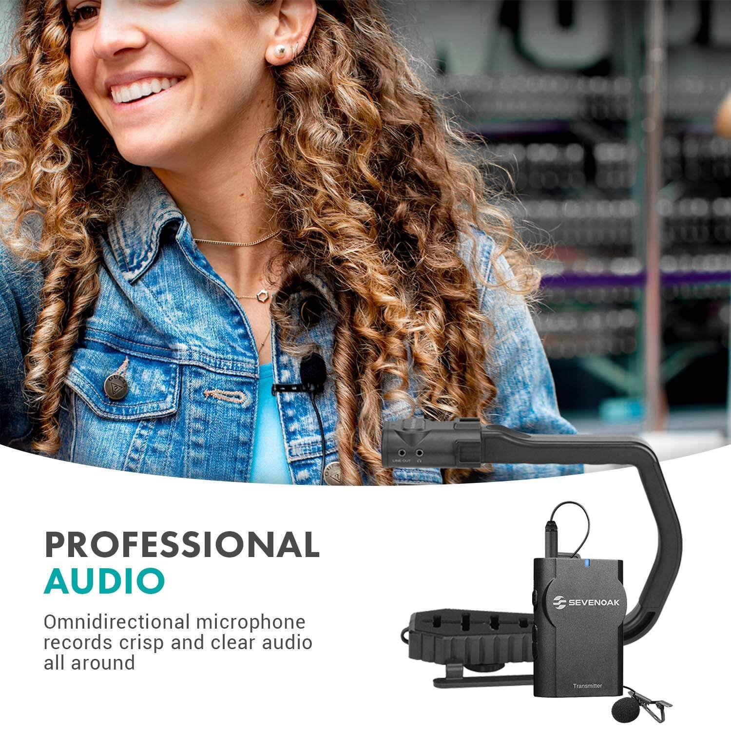 PROFESSIONAL AUDIO

Omnidirectional microphone records crisp and clear audio all around