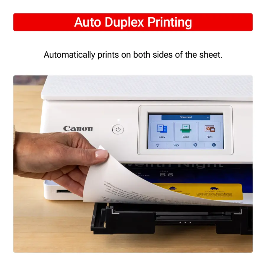 Auto Duplex Printing: Automatically prints on both sides of the sheet. Standard Canon Copy Scan Print I-SEATER-B6 suE  - - Sera - T - C - : - - i C - i - . - - -- | .. / COOEd | | | | | | | | I I | | | |