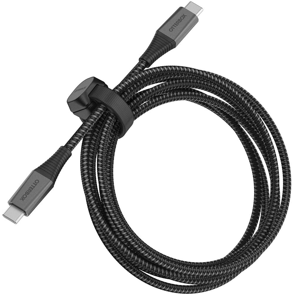 OtterBox - Refurbished Excellent - Premium Pro USB-C to USB-C Fast Charge 2M Cable - Haunted Hour - Black