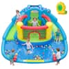 Front. Costway - Costway Inflatable Water Slide Park with Double Slides Jumping Area Splash Pool 950W Blower - Multi-colored.