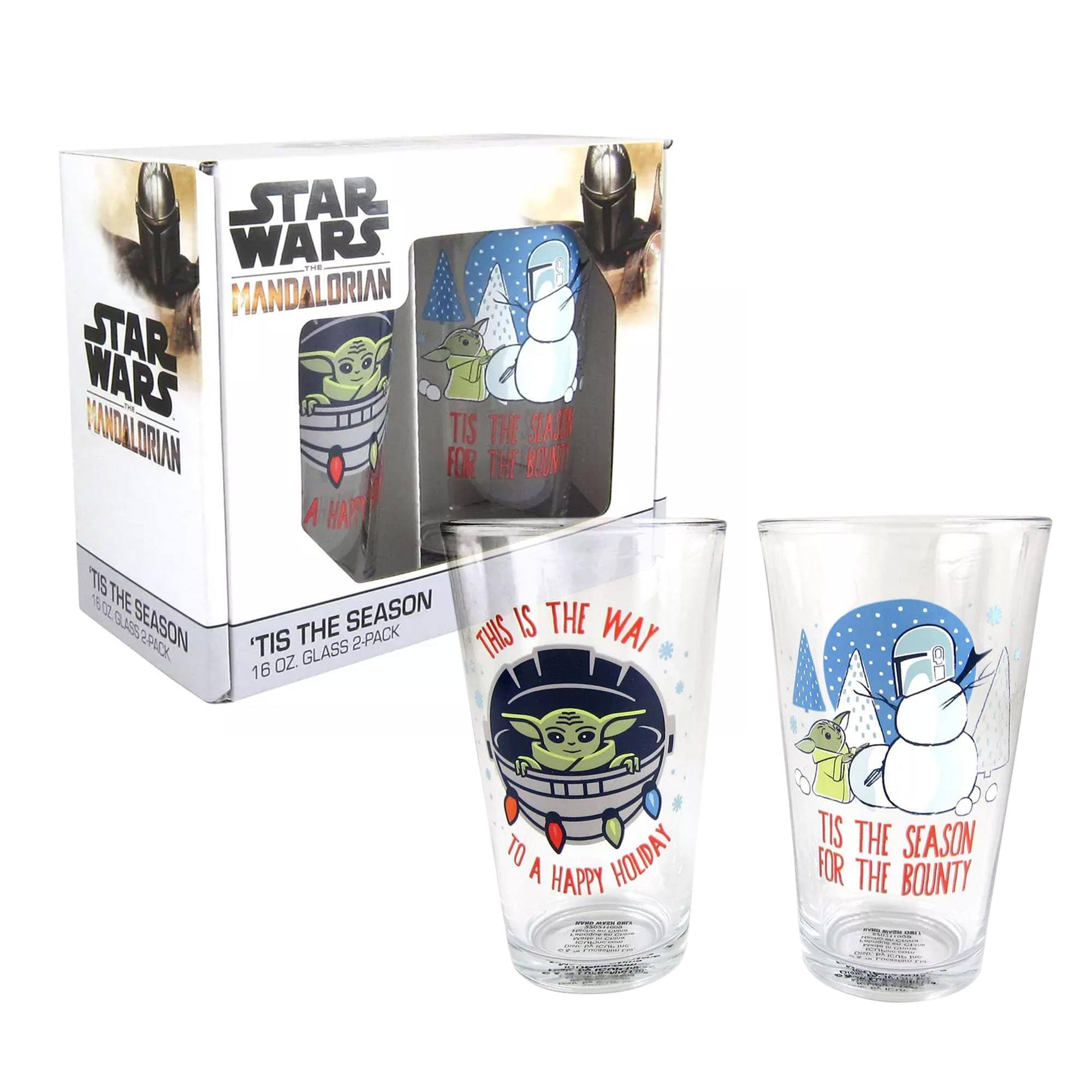 STAR WARS THE MANDALORIAN

TIS THE SEASON
16 OZ. GLASS 2-PACK

THIS IS THE WAY
TO A HAPPY HOLIDAY

TIS THE SEASON FOR THE BOUNTY