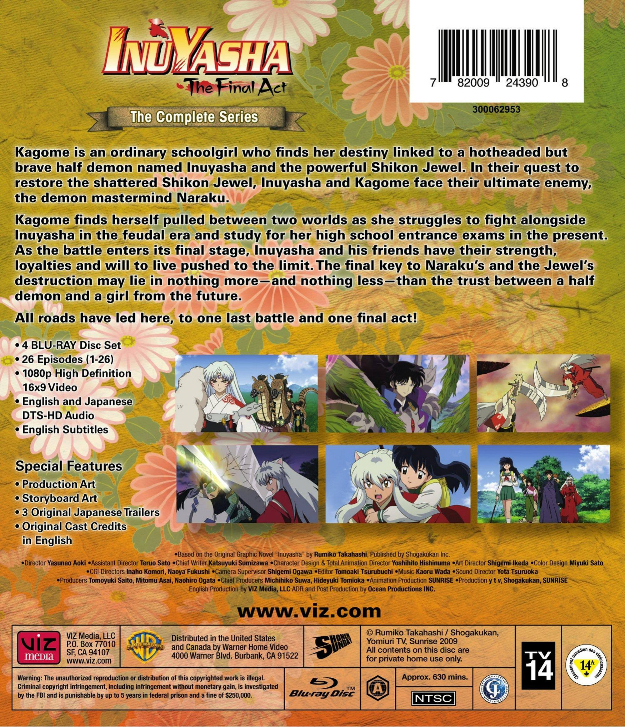 Angle. Inuyasha: The Final Act - The Complete Series (Box Set) [Blu-ray].