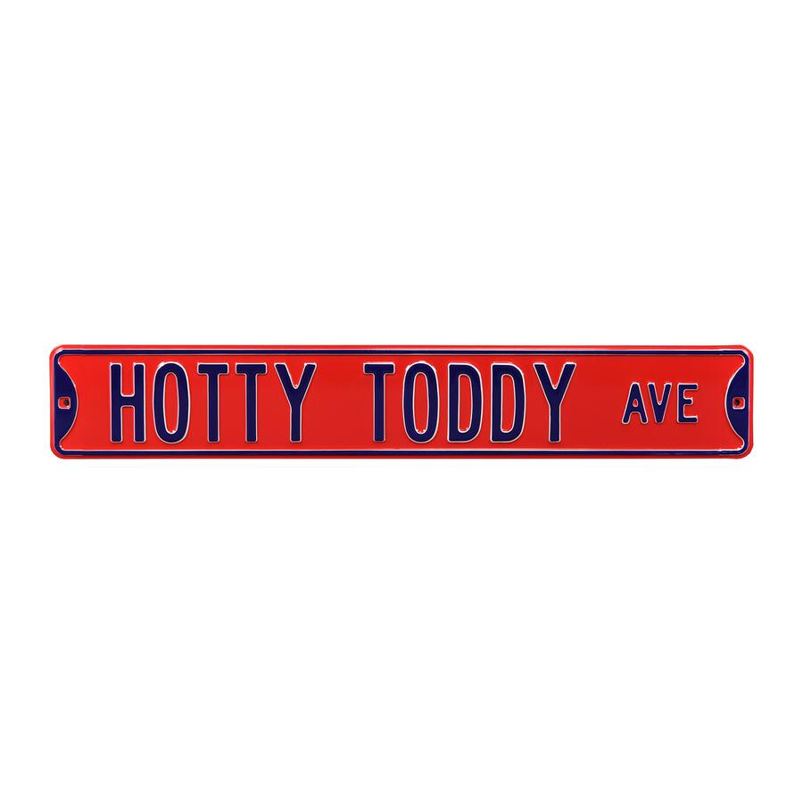 Authentic Street Signs Ole Miss Rebels 6" x 36" College Ave Team Street