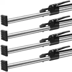 Front. VEVOR - Cargo Bar, Cargo Bar Adjustable from 89" to 104", Heavy-duty Steel Cargo Stabilizer Bar with 309 lbs Capacity - Black.