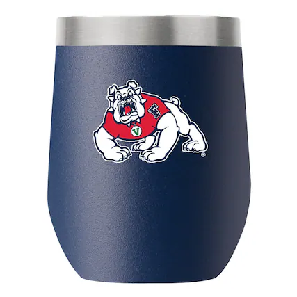 Front. Gametime Sidekicks - Fresno State Bulldogs 12oz. Stemless Tumbler - Multicolor.
