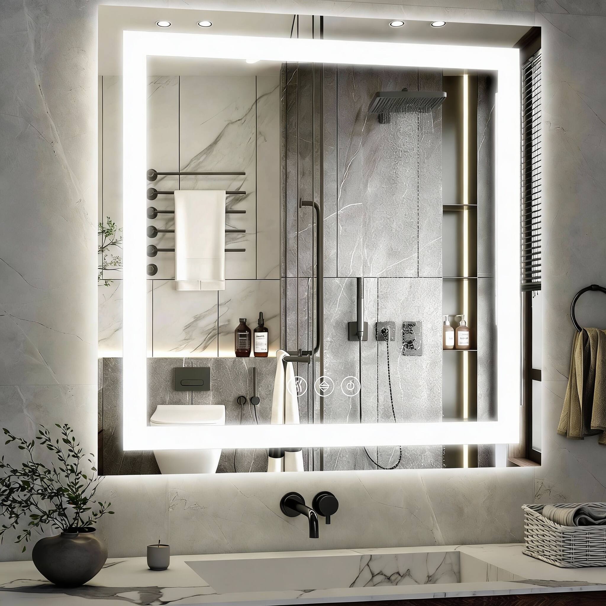 Led Bathroom Mirror 47"L x 47"W