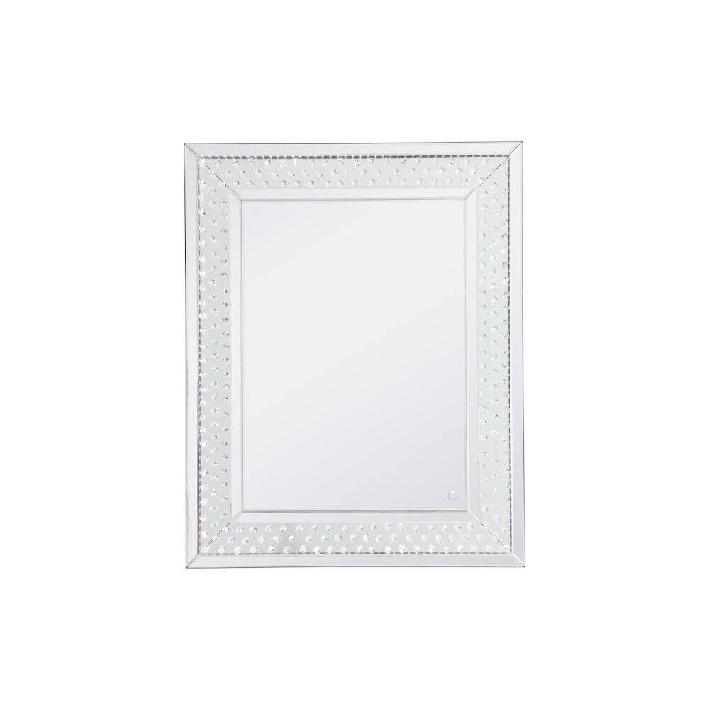 Alt View 2. Elegant Decor - Raiden 32 X 40 Inch Led Crystal Mirror - Clear.