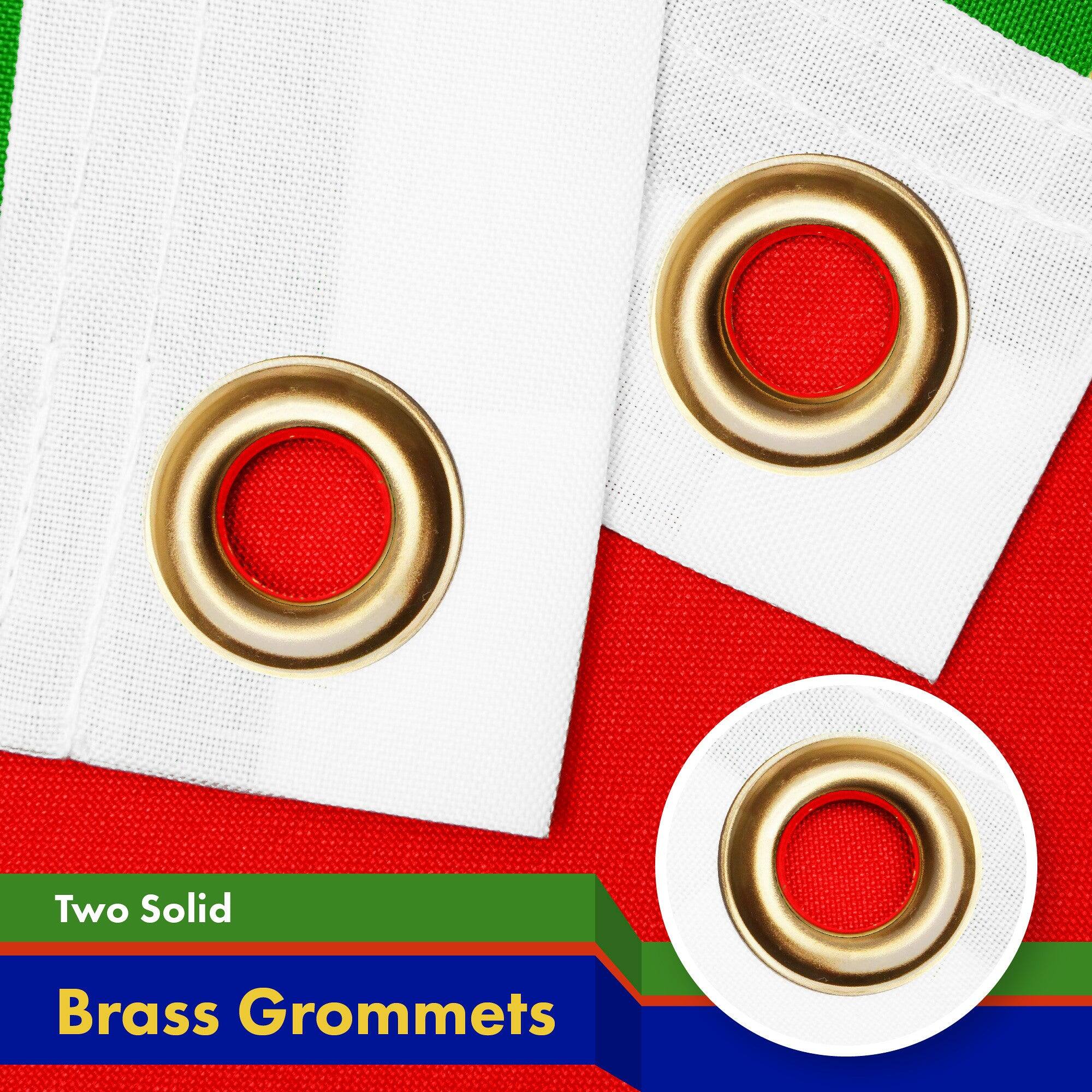 Two Solid Brass Grommets