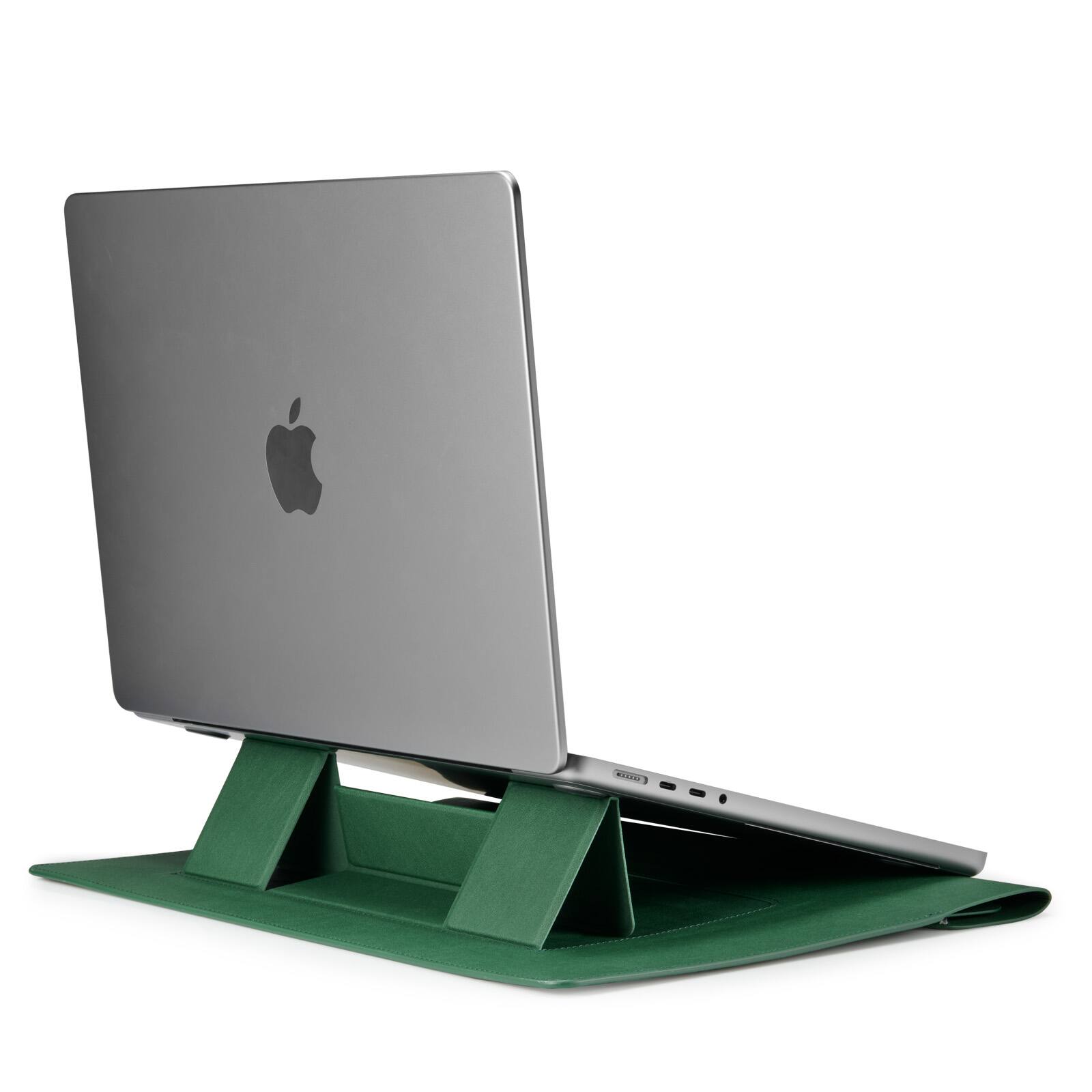 Left. Spigen - Spigen Valentinus S Protective Laptop Sleeve for 16-inch Laptop - Jeju Green.