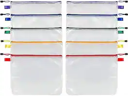 Pendaflex - Oxford 13.19" 10-Piece Polyester Travel Pouch, Water Resistant, Colors (77707) - Assorted