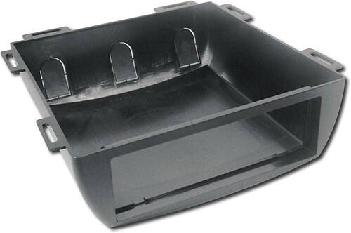 Angle Standard. Scosche - Underdash Enclosure Kit for Most Vehicles - Black.