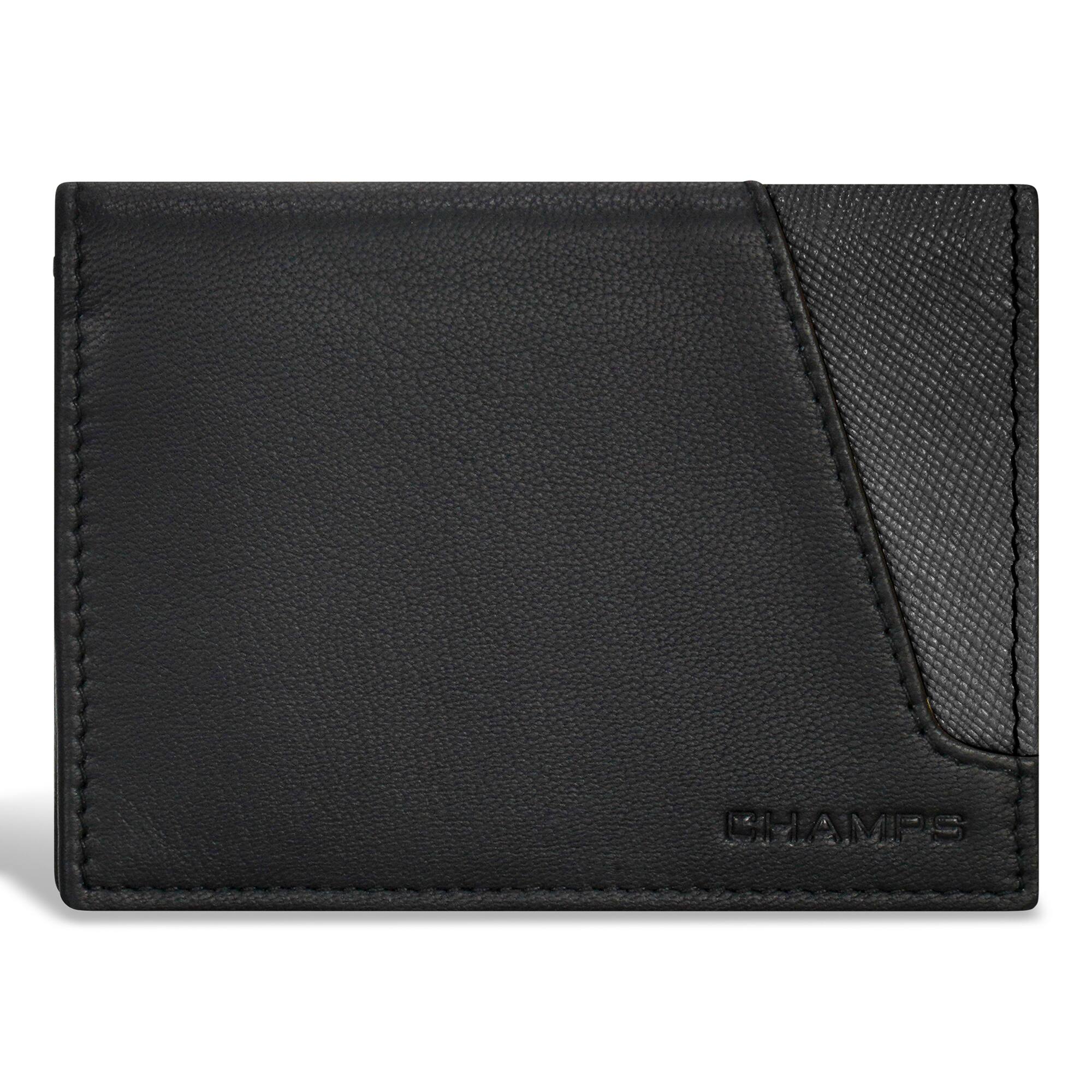 Champs - Iconic Collection Leather Cardholder - BlackBlack