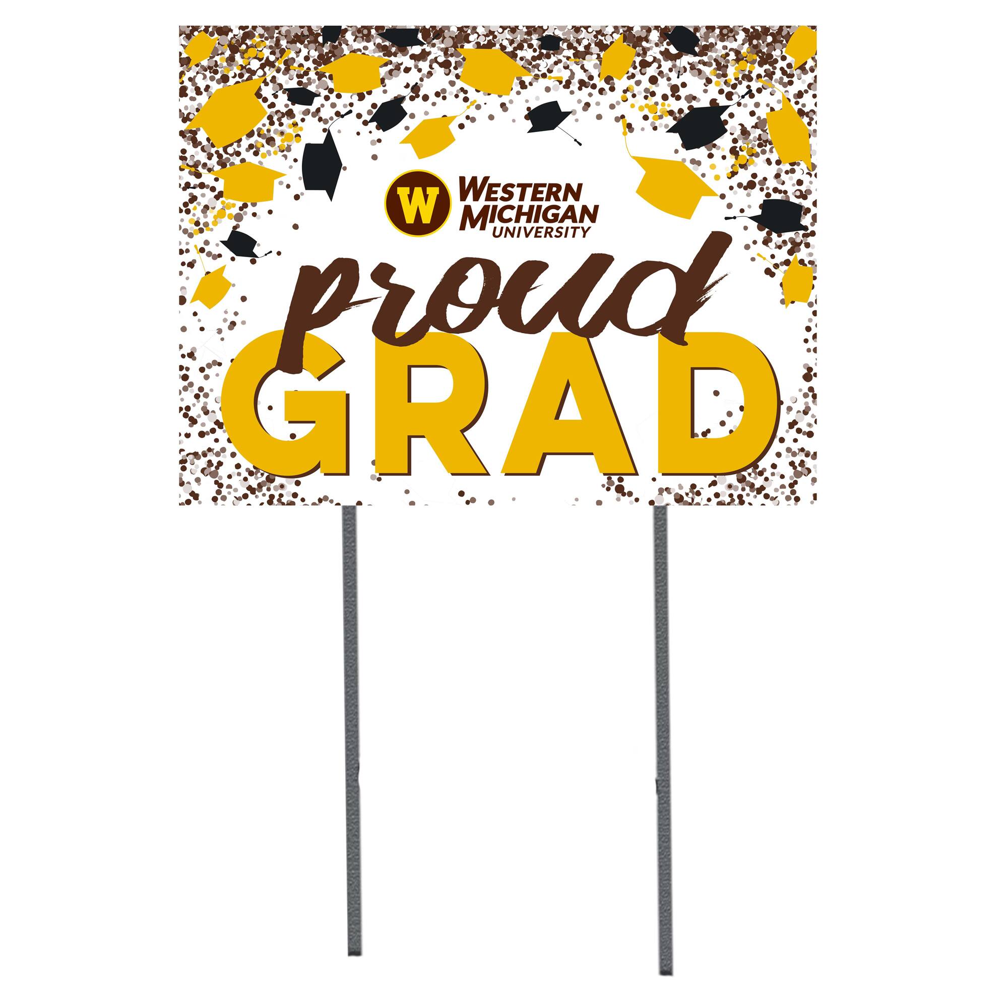 Western Michigan Broncos 18'' x 24'' Grad Yard Sign