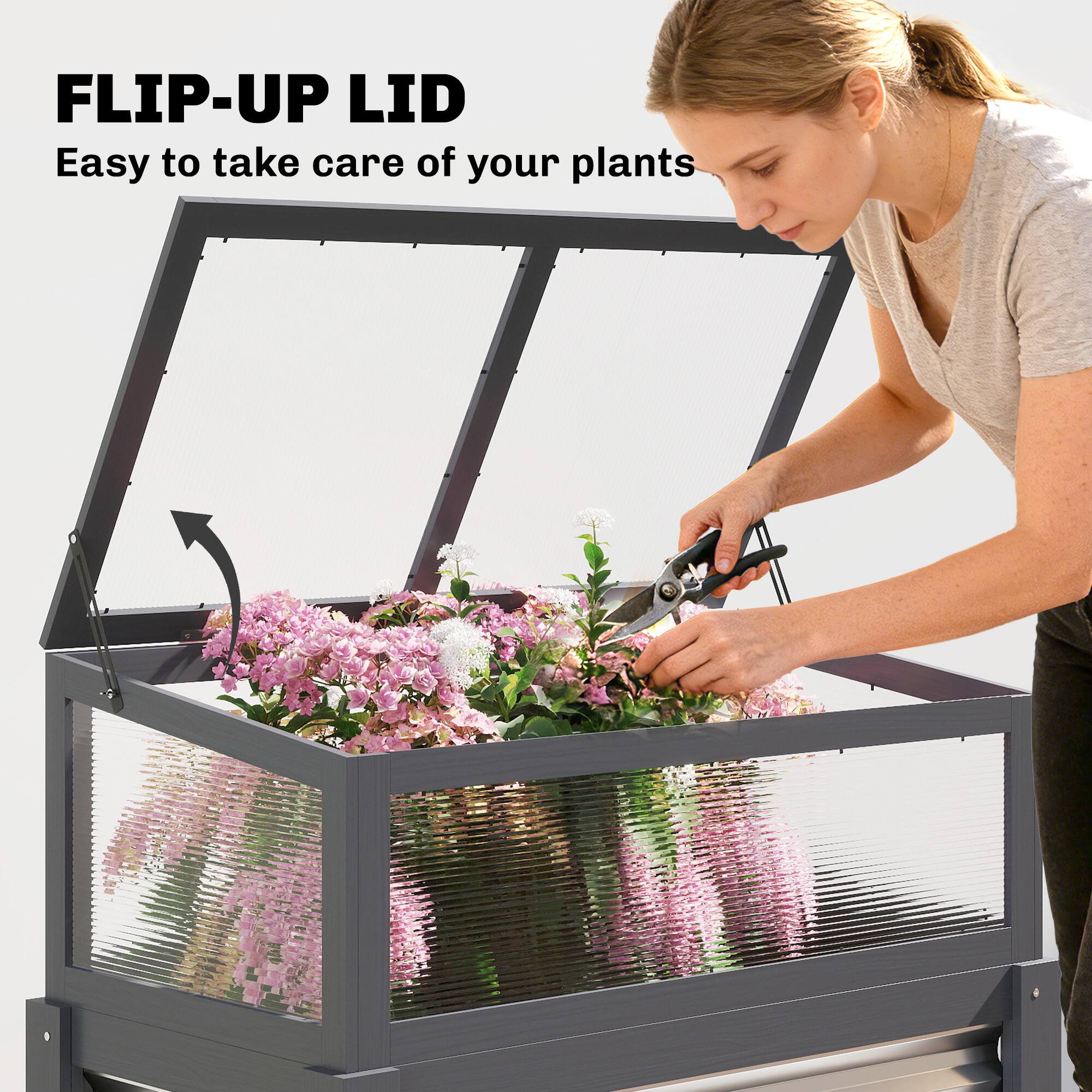 FLIP-UP LID  
Easy to take care of your plants