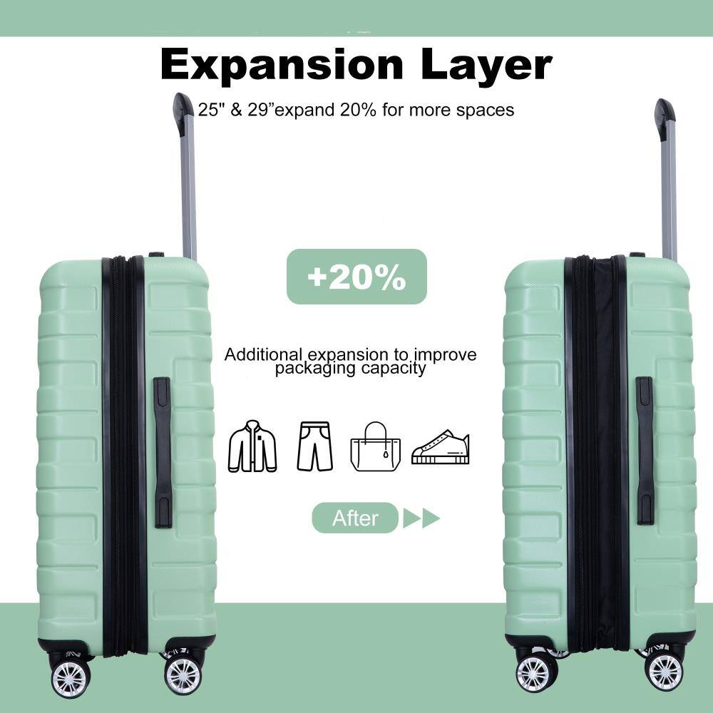 Expansion Layer

25" & 29" expand 20% for more spaces

+20%

Additional expansion to improve packaging capacity

After