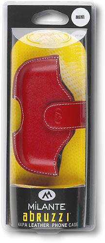 Front Standard. Milante - Armante Universal Case for Small Cell Phones - Red.
