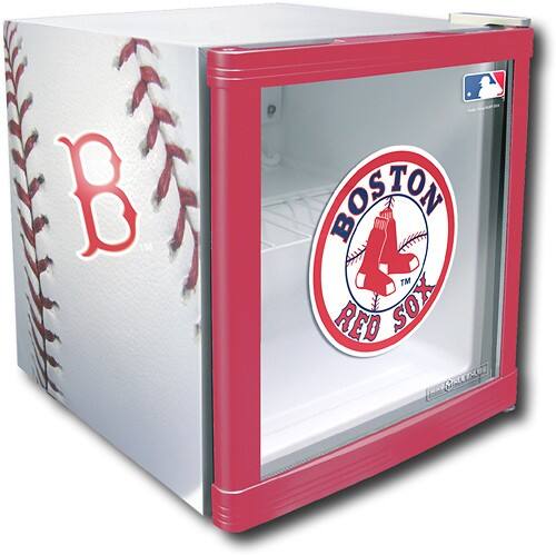 Angle Standard. Husky - Kulekube 2.3 Cu. Ft. Compact Refrigerator with Boston Red Sox Design - White.