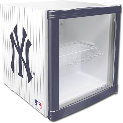 Front Standard. Husky - Kulekube 2.3 Cu. Ft. Compact Refrigerator with New York Yankees Design - White.