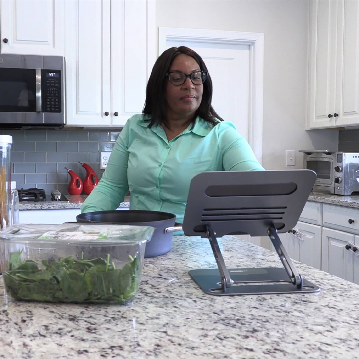 Alt View 1. Uncaged Ergonomics - Uncaged Ergonomics Sls-spacegray Adjustable Swivel Laptop Stand For Desk (space Gray) - gray.