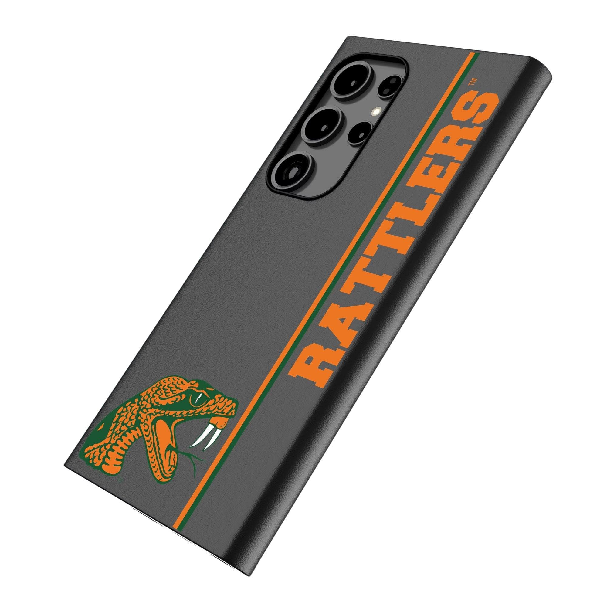Alt View 1. Keyscaper - Florida A&M Rattlers Galaxy Magnetic Bump Case - S25 - Black.