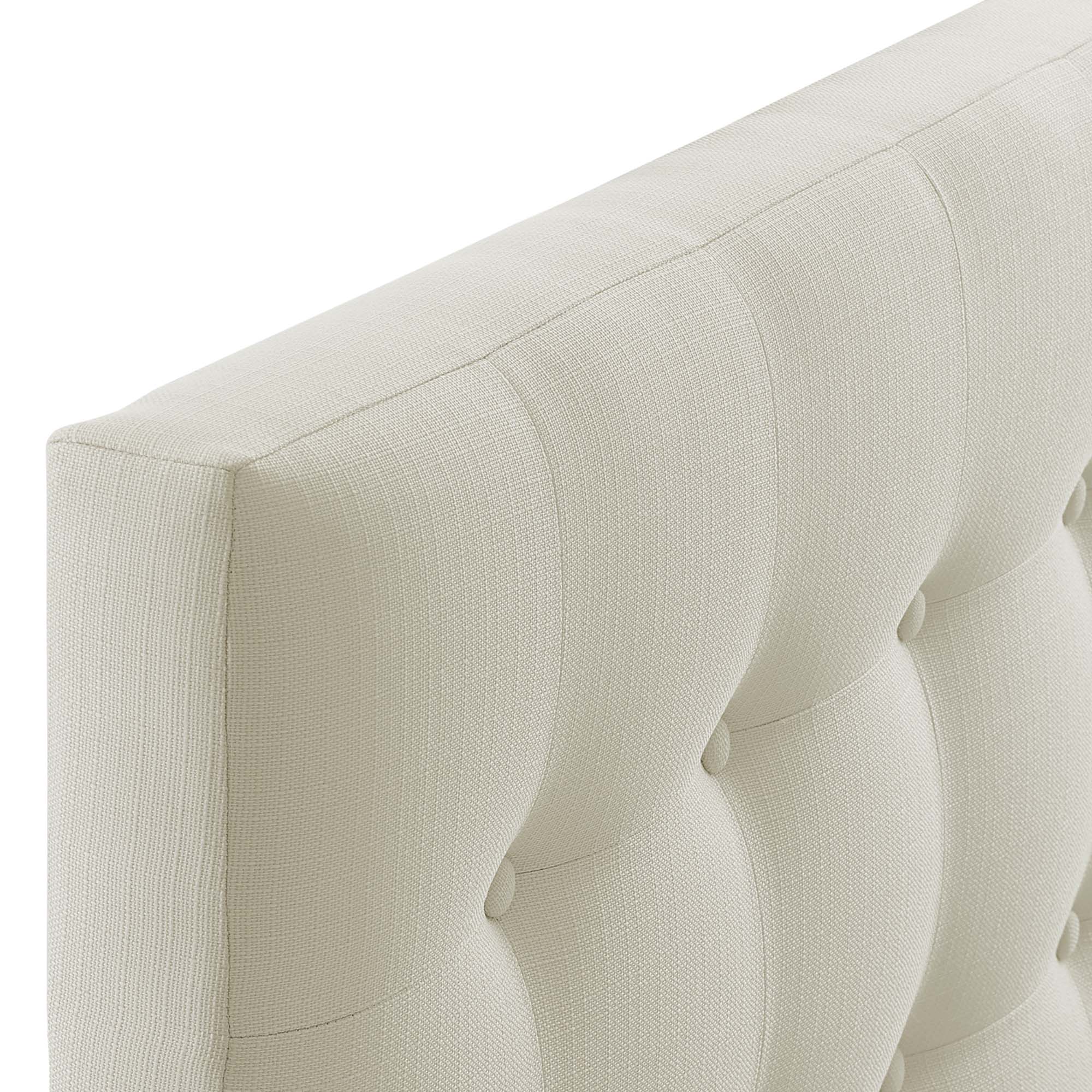 Alt View 2. Modway - Emily Upholstered Fabric Twin Headboard by Modway - White.