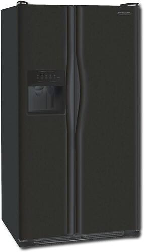 Angle Standard. Frigidaire - 26.0 Cu. Ft. Side-by-Side Refrigerator with Thru-the-Door Ice and Water - Black.