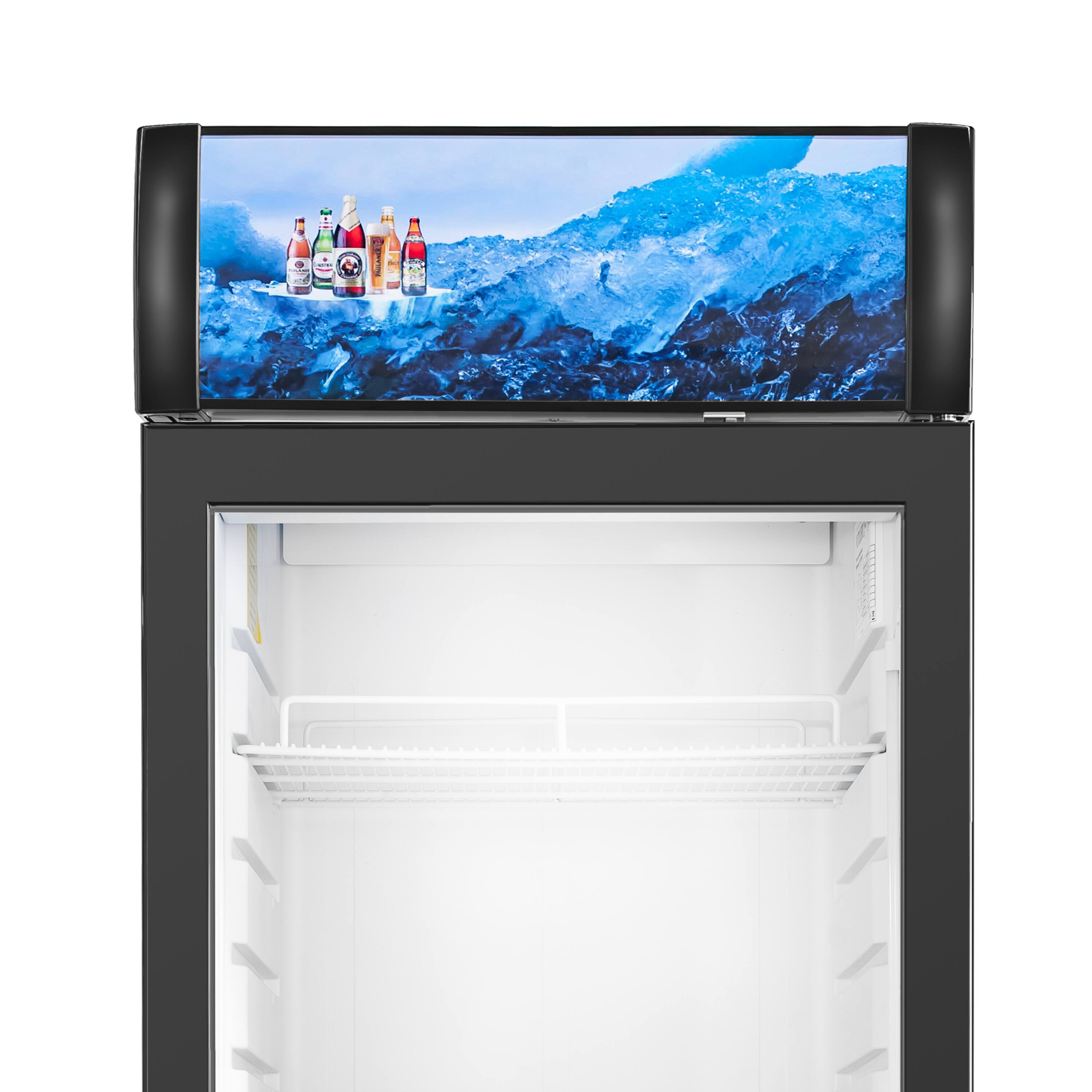 Back. Equator - Equator Vitlife 8.8 Cu Ft Commercial Glass Door Merchandiser Refrigerator, LED, Adjustable Shelves, Auto Defrost 110V - Black.