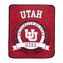 Pegasus - Utah Utes 50" x 60" University Crest Ultra Soft Blanket - Multicolor