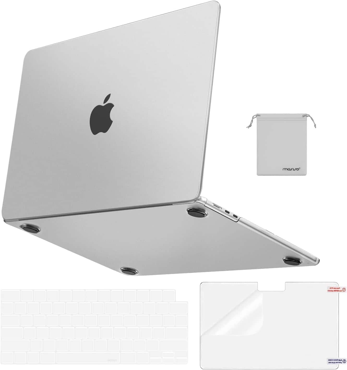 mosiso - Anti-Fingerprint Matte Hard Shell 4-in-1 Kit for MacBook Air 13 inch M5 M4 M3 M2 A3449 A3240 A3113 A2681 - Frost Clear price history on PriceWatchPro