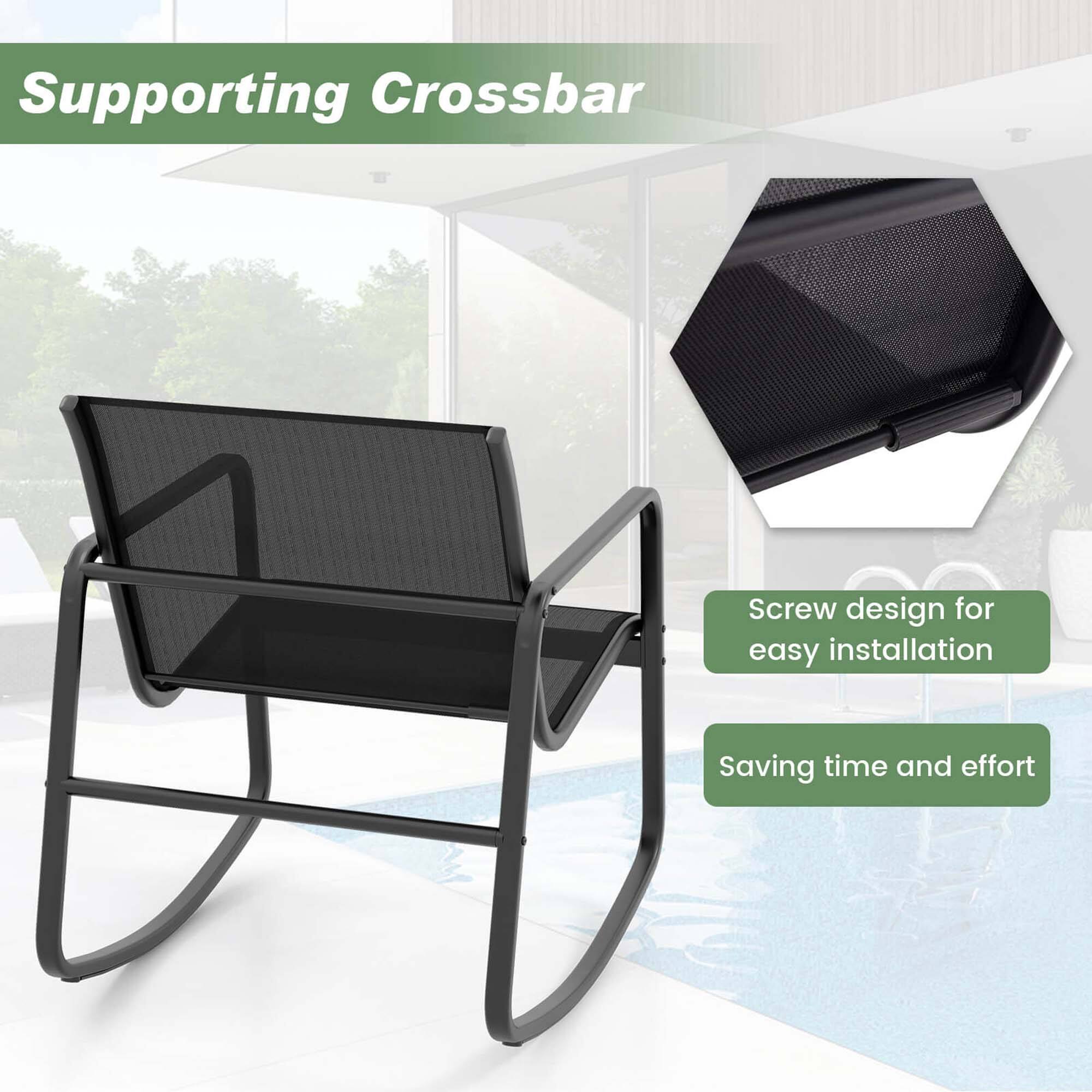 Supporting Crossbar: A screw design for easy installation, saving time and effort.