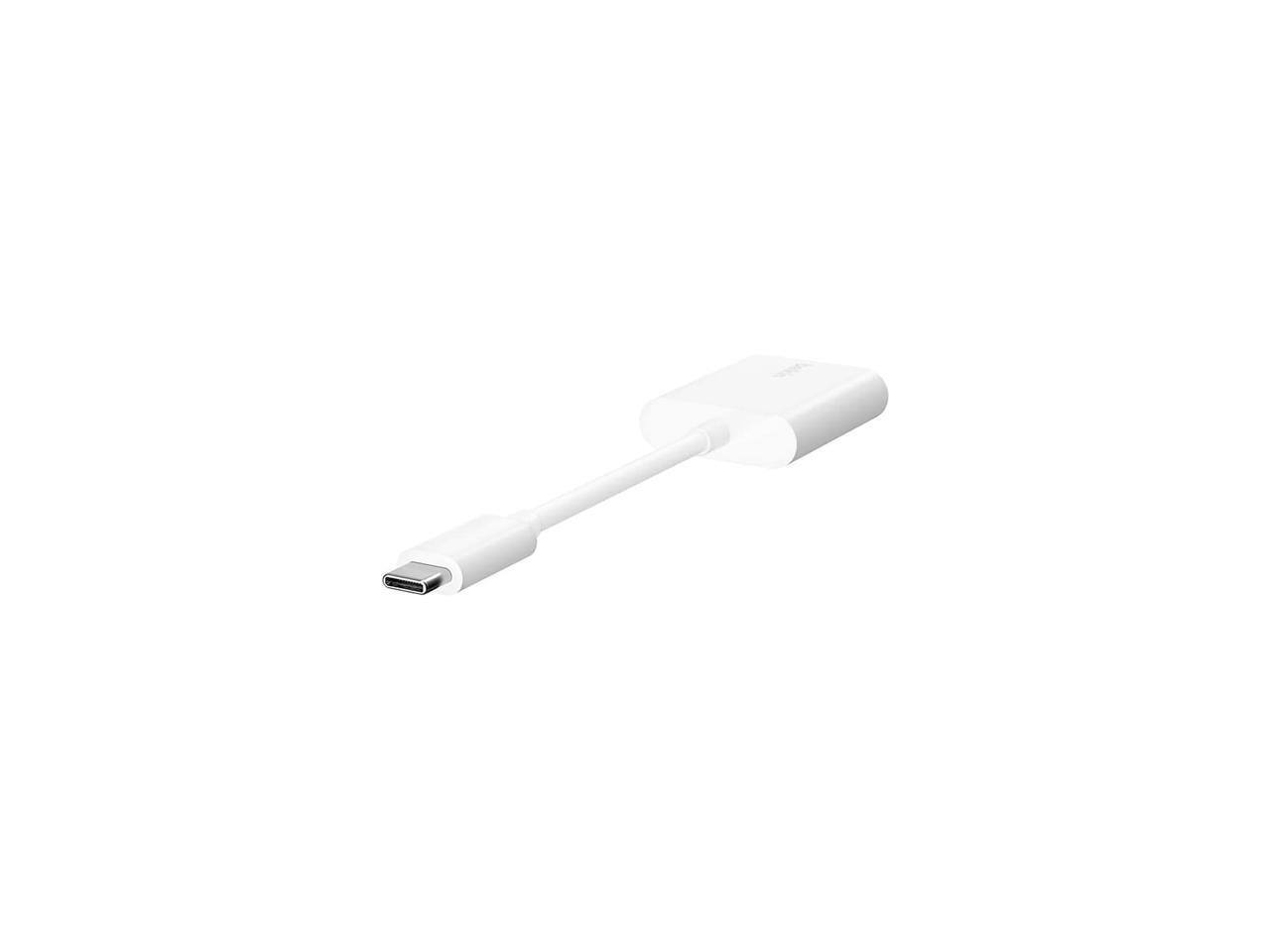 Alt View 3. Belkin - Belkin RockStar USB-C to USB-C Audio Adapter White (F7U081btWH).