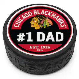 Mustang Drinkware - Chicago Blackhawks #1 Dad Puck - Multicolor
