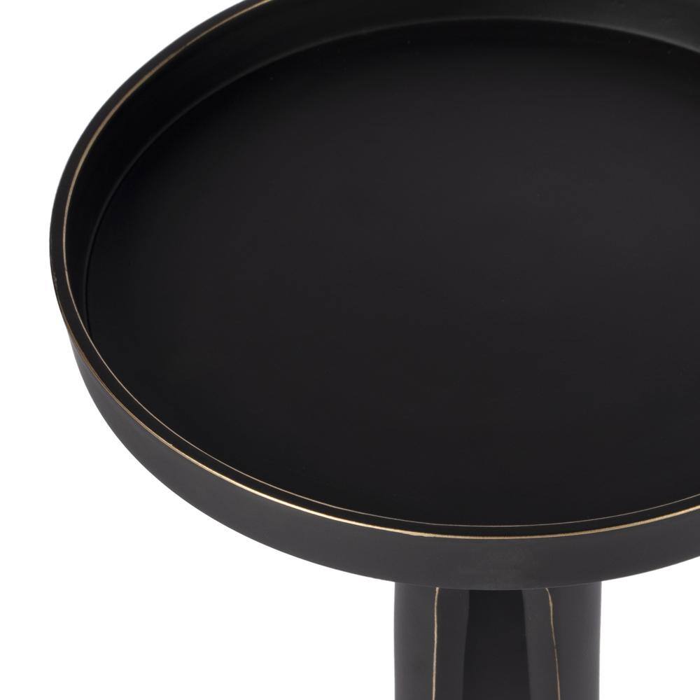 Alt View 2. Butler Specialty - Monique Large Pedestal Side Table - Black.