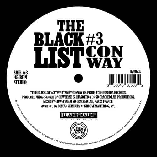 Odweeyne / Conway / Nolan The Ninja - The Blacklist #3 / The Blacklist #4  - 7-INCH SINGLE